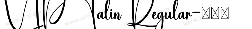 VIP Talin Regular字体转换
